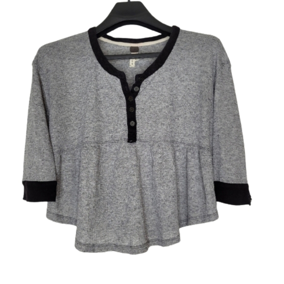 Free People Tops - Free People Cropped Gray Thermal